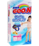 Трусики-подгузники Goo.N для девочек L (9-14 кг) 44 шт.