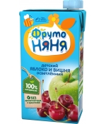 Нектар ФрутоНяня Яблоко и вишня осветленный с 3 лет 500…