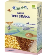 Каша безмолочная Fleur Alpine Organic «Три злака» с 6 м…