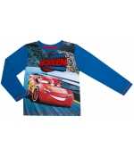 Футболка с длинным рукавом для мальчика Cars, синяя