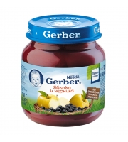 Пюре Gerber яблоко и черника с 5 мес. 130 гр.