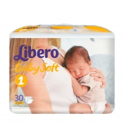 Подгузники Libero Baby Soft Mini 2-5 кг 30 шт.