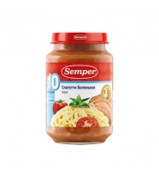 Пюре Semper спагетти болоньезе с 10 мес. 190 гр.