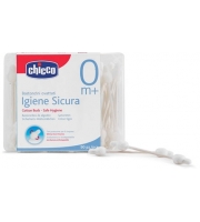 Ватные палочки CHICCO с ограничителем, 90 шт