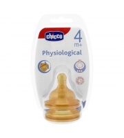Соска Chicco латексная, быстрый поток, с 4 мес. 2 шт.