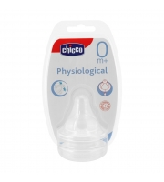 Соска Chicco силиконовая, нормальный поток, с рождения 2 шт.