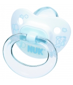 Пустышка NUK «Baby Blue» для сна из силикона с рождения