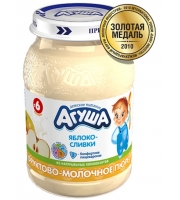 Пюре Агуша Яблоко со сливками с 6 мес. 200 гр.