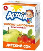 Сок Агуша Яблоко и шиповник с 5 мес. 200 мл