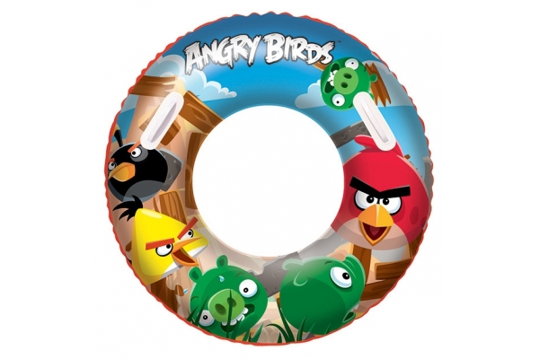 Надувной круг для плавания Angry Birds, 91 см