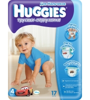 Трусики-подгузники Huggies Little Walkers для мальчиков 9-14 кг. 17 шт.