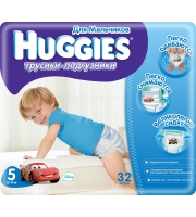 Трусики-подгузники Huggies Little Walkers для мальчиков 13-17 кг. 32 шт.