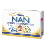 Заменитель Nestle NAN 2 с 6 месяцев готовая смесь 200 гр. 2 шт.