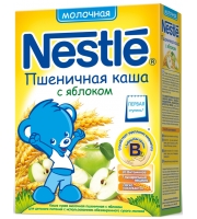 Каша Nestle пшеничная с яблоком 250 гр. мол.