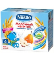 Молочный напиток Nestle с пшеницей и грушей с 6 месяцев 250 мл. 2 шт.