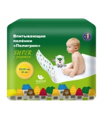 Пеленка  впитывающая Пелигрин 60х90 см 30 шт.