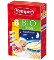 Каша Semper BIO natur манная &quot;Добрый вечер&quot; с 6 мес. 250 гр. мол.
