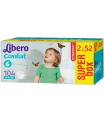 Подгузники Libero Comfort 6 (12-22 кг) 104 шт.