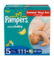 Подгузники Pampers Active Baby junior 11-18 кг. 111 шт. 