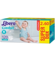 Подгузники Libero Comfort 7-14 кг. 2x60 шт.