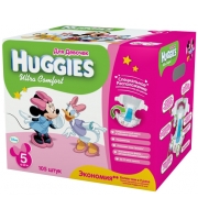 Подгузники Huggies Ultra Comfort для девочек 12-22 кг 105 шт.