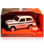 Автомобиль Джип Полиция, с мигающим конусом