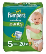 Трусики-подгузники Pampers Active Boy 5 (12-18 кг) 20 ш…
