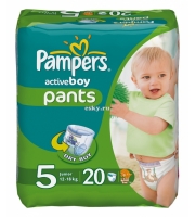 Трусики Pampers Active boy 12-18 кг,  20 шт