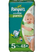 Трусики-подгузники Pampers Active Boy (12-18 кг) 48 шт.