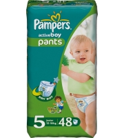 Pampers Active boy 12-18 кг (48 шт.)