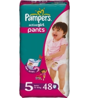 Pampers Active girl 12-18 кг (48 шт.)
