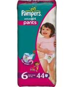 Трусики-подгузники Pampers Active Girl (16+ кг) 44 шт.