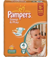 Pampers Sleep&Play 7-18кг (86 шт.)