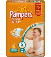 Pampers Sleep&Play 11-25 кг (74 шт.)
