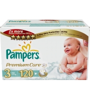 Pampers Premium Care 4-9 кг (120 шт.)