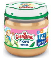 Пюре Спеленок Яблоко с 4 мес. 80 гр. б/сах.