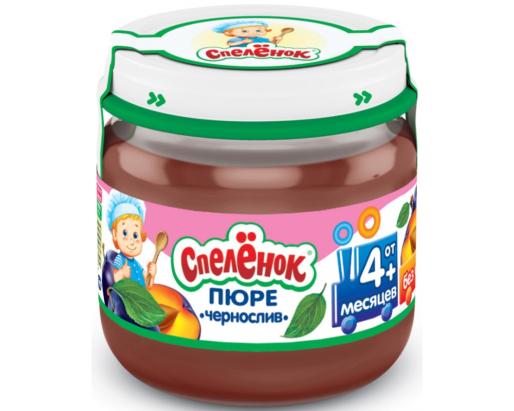 Пюре Спеленок Чернослив с 4 мес. 80 гр. б/сах.