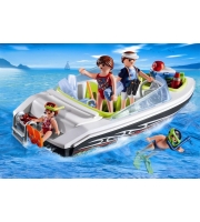 Игровой набор Playmobil &quot;Каникулы: Семья со скоростной лодкой&quot;