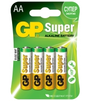 Элемент питания GP 15A (LR6) BL4/BC4 (АА) 4шт