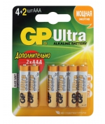 Элемент питания GP 24AU4/2-2CR6 Ultra 72/720 (ААА) 6шт