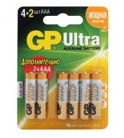 Элемент питания GP 24AU4/2-2CR6 Ultra 72/720 (ААА) 6шт