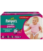 Трусики-подгузники Pampers Active Girl (9-14 кг) 104 шт…