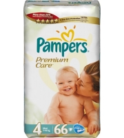 Подгузники Pampers Premium Maxi 7-18 кг, 66 шт