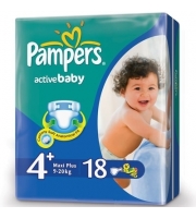 Подгузники Pampers Active Baby 9-20 кг, 18 шт