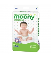 Подгузники Moony 9-14 кг,  54 шт  L