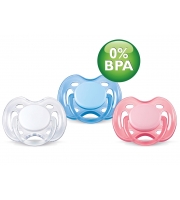 Пустышка силиконовая Avent FREEFLOW BPA-Free 1шт