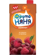 Компот ФрутоНяня Вишня и малина с 3 лет 500 мл