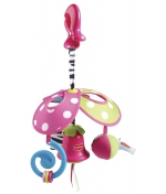 Розовый подвес на коляску Веселая карусель Travel Tiny…