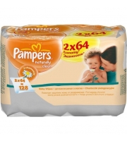 Салфетки  влажные Pampers Clean&Play 2*64 шт
