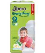Подгузники Libero Everyday 4 (7-18 кг) 66 шт.